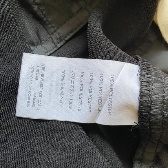 J Crew Full-length women's black crepe dress pant, size 0P - Picture 5 of 6